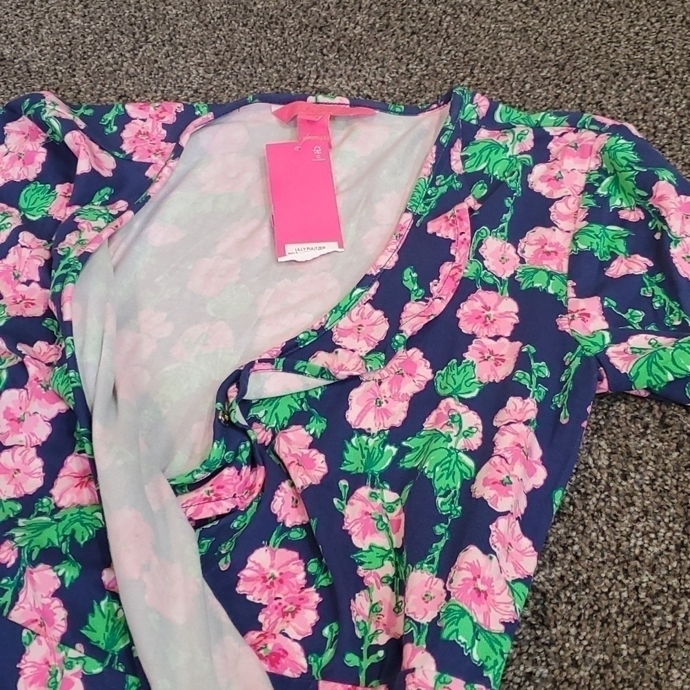 NWT Lilly Pulitzer Mirelle Romper De Vine Floral Dress sz XS - Picture 10 of 12